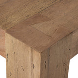 Abaso Small Square Coffee Table - Rustic Wormwood Oak | shipping 3/30/2024