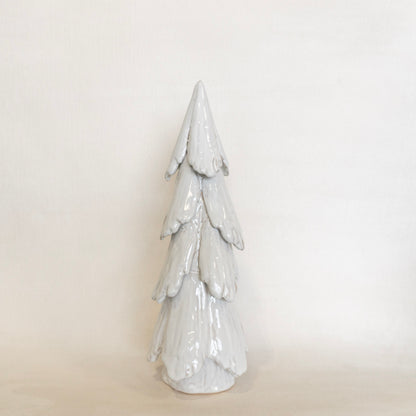 White Stoneware Tree Set