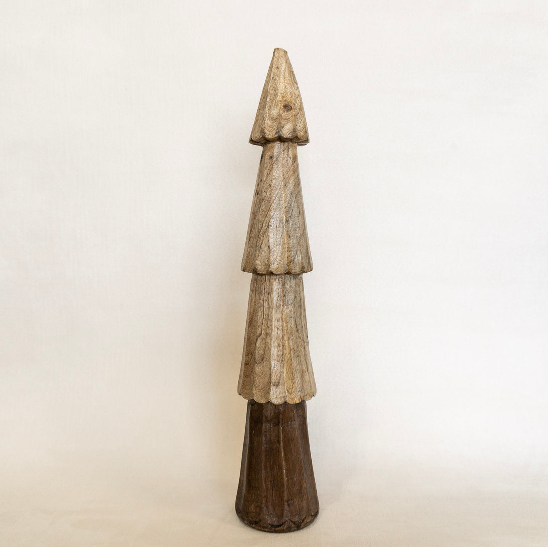 Carved Mango Wood Tree Set