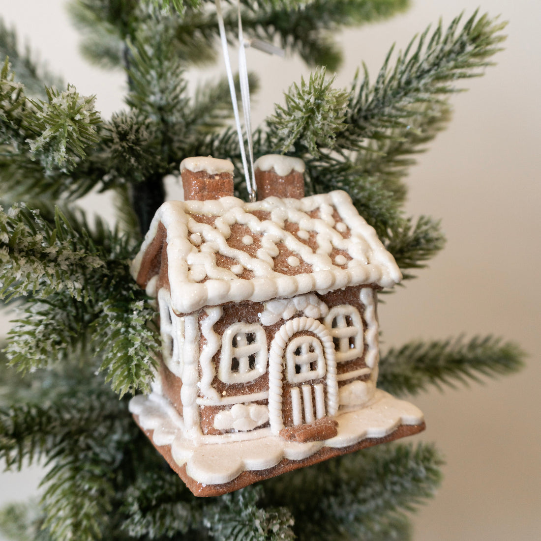 Lighted Gingerbread House Ornament (2)
