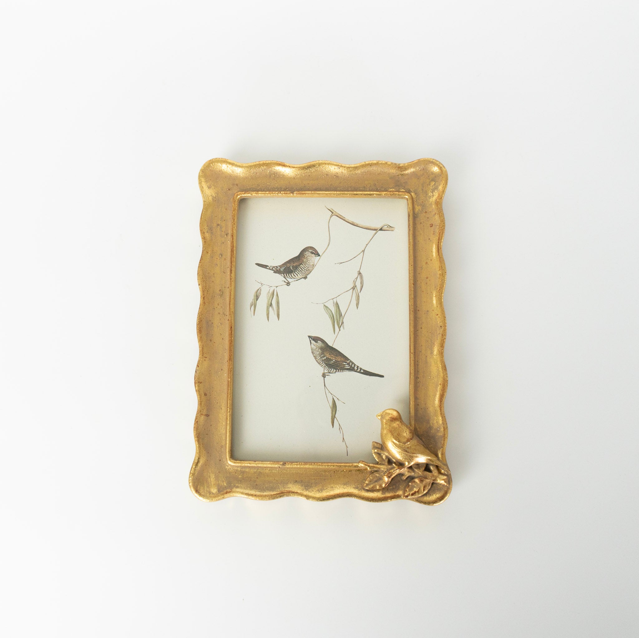 4x6 Gold Bird Accent Photo Frame