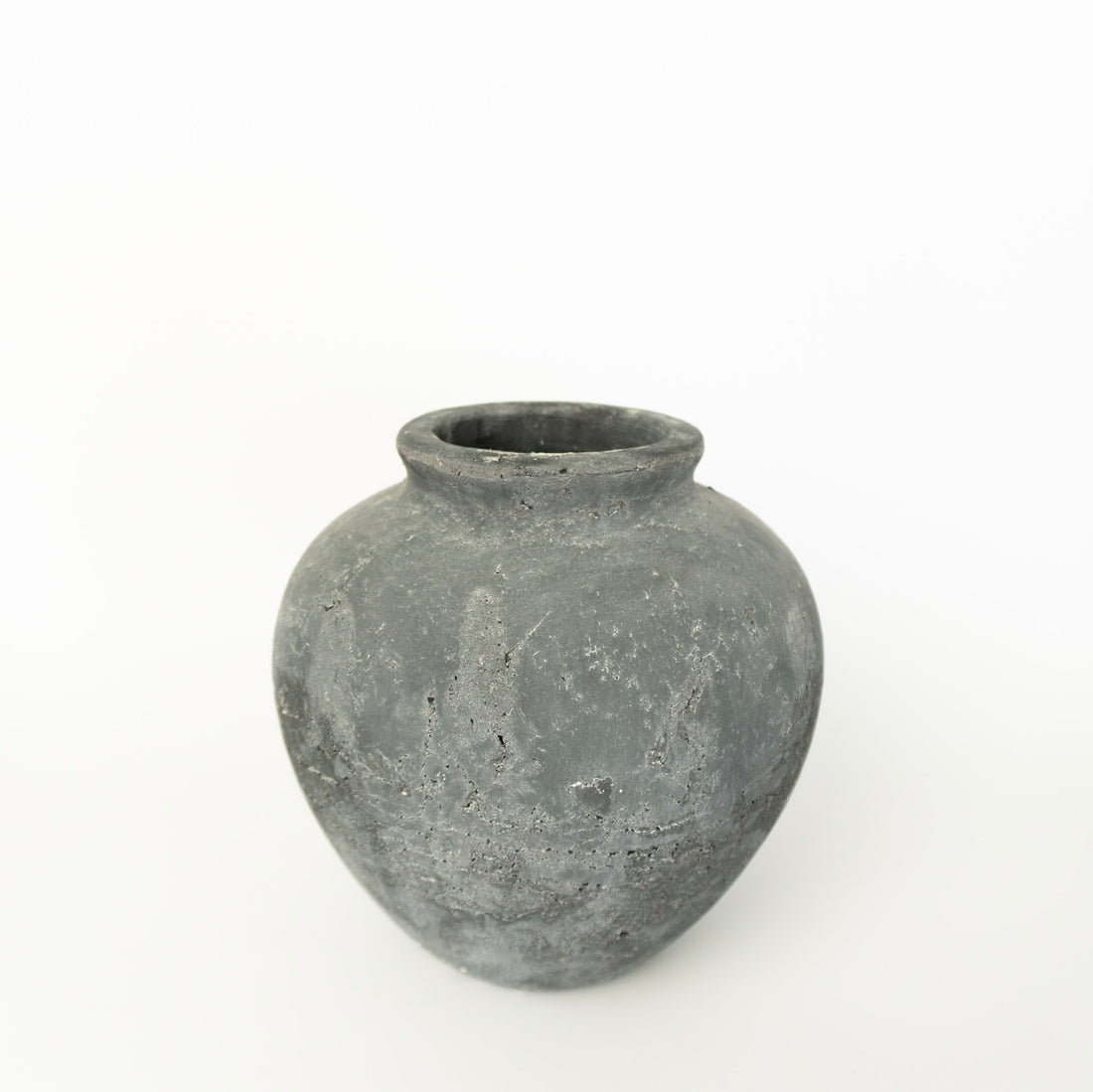 7.5" Charcoal Round Vase