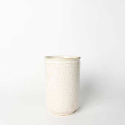 7" White Ceramic Utensil Holder