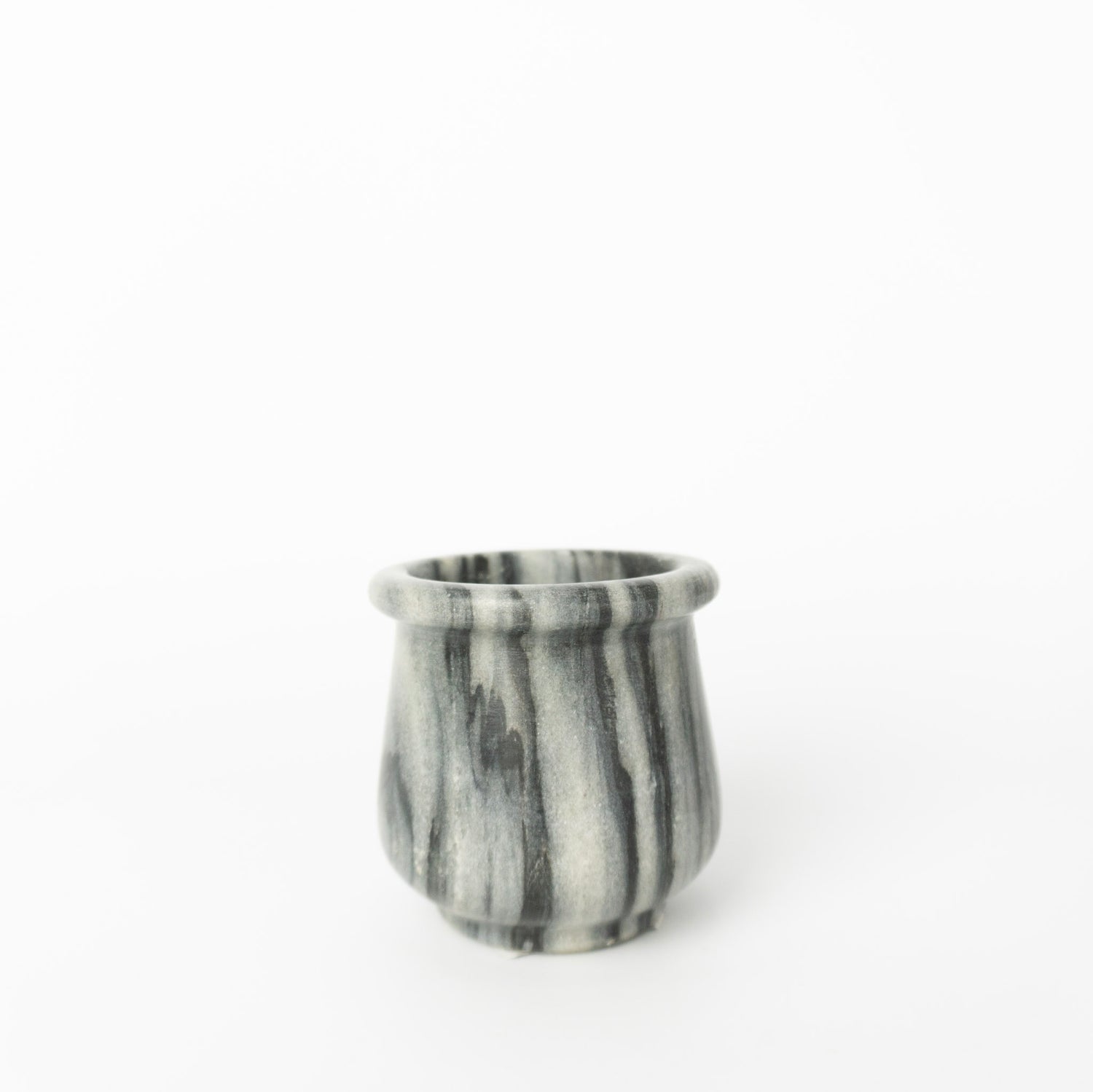Black Marble Pot
