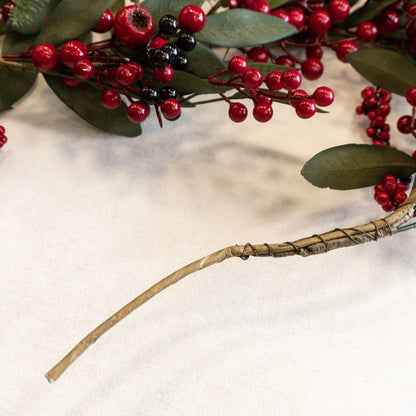 72&quot; Spruce Garland w/Red Berries &amp; Pinecones