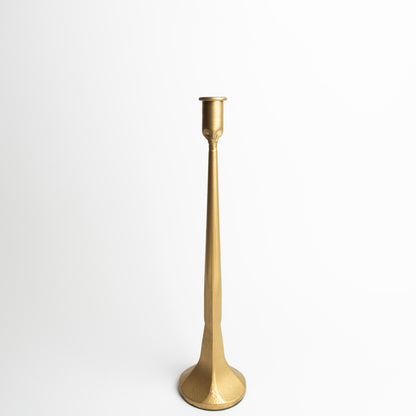 Gold Cast Iron Candlesticks