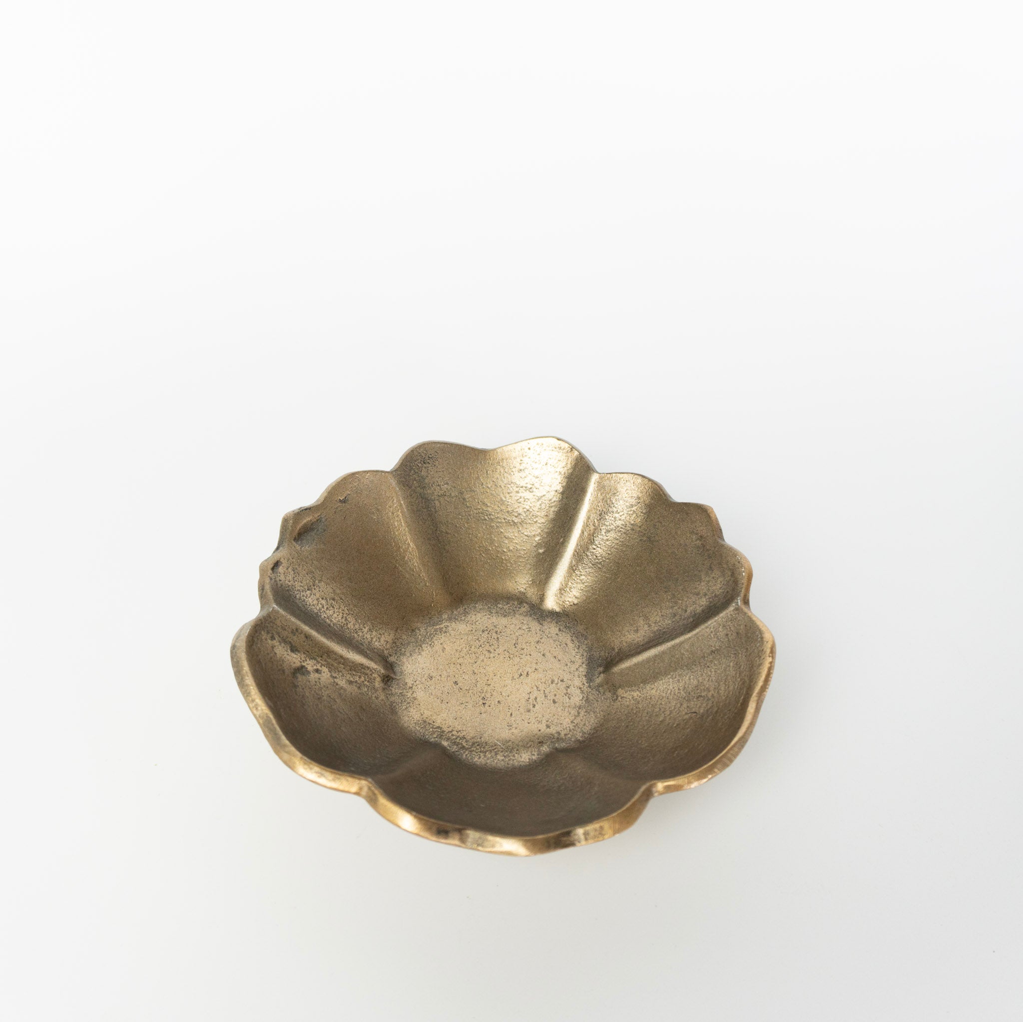 Wavy Rim Gold Bowl