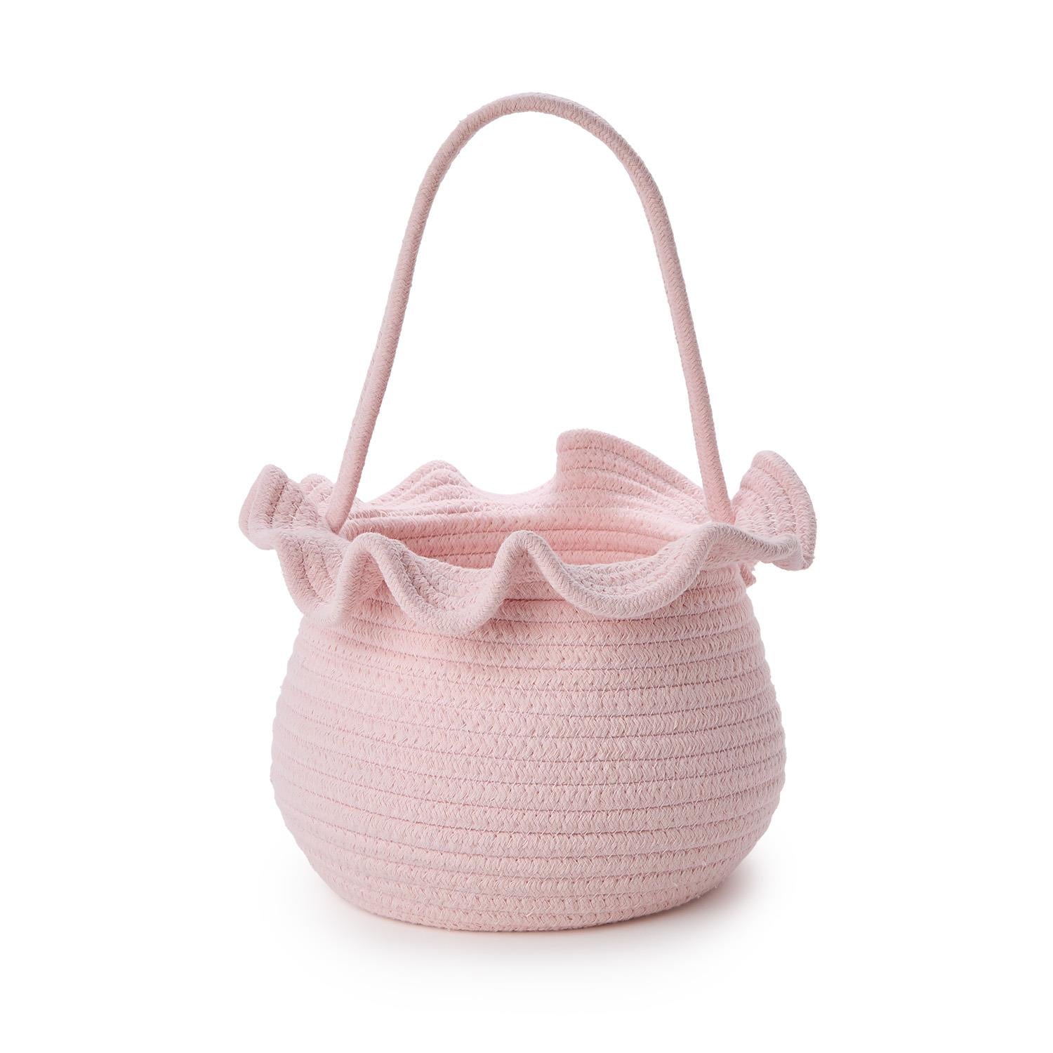 Ruffle Cotton Rope Easter Basket