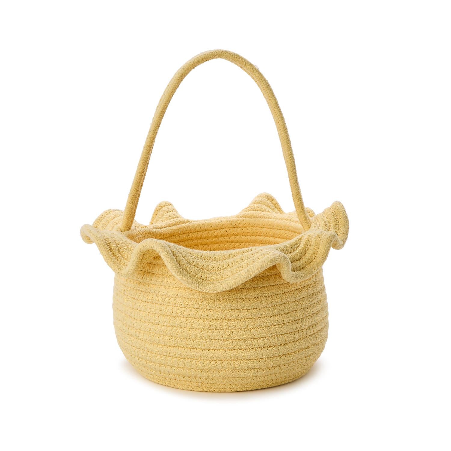 Ruffle Cotton Rope Easter Basket