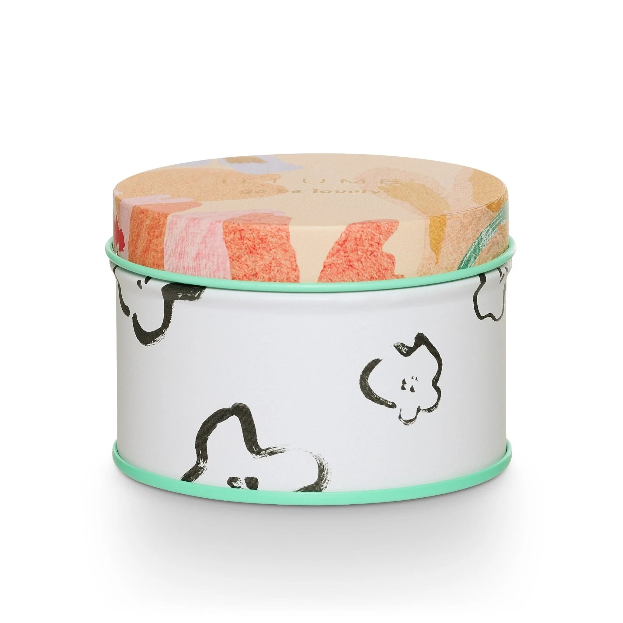 Blood Orange Dahlia Tin Candle