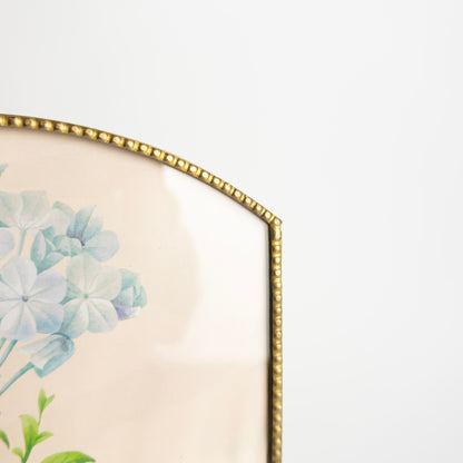 8x10 Brass Antique Arch Standing Photo Frame