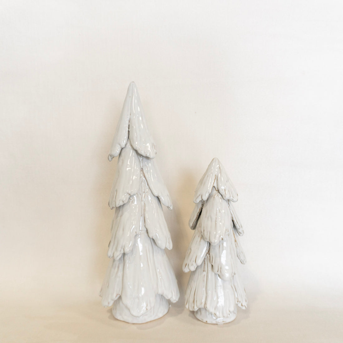 White Stoneware Tree Set