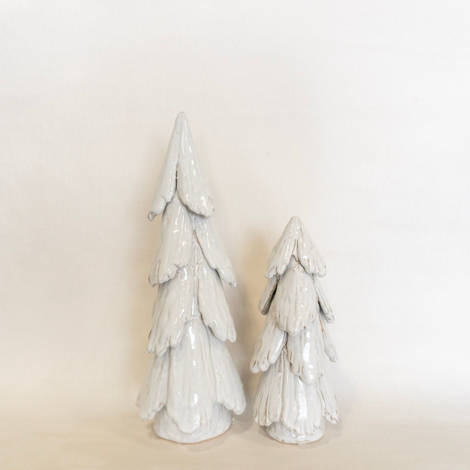 White Stoneware Tree Set