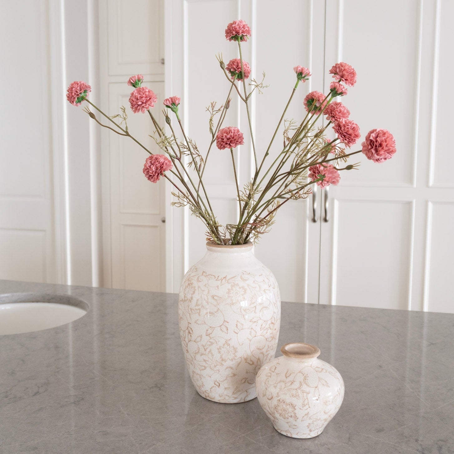 5" Beige Heirloom Vase
