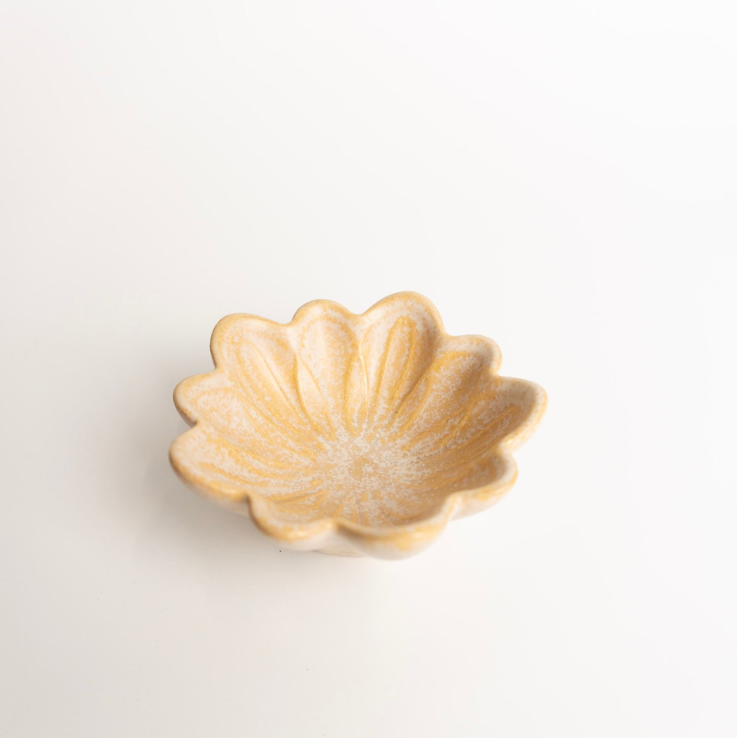 Honey Brown Flower Dish