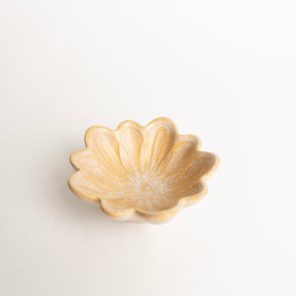 Honey Brown Flower Dish