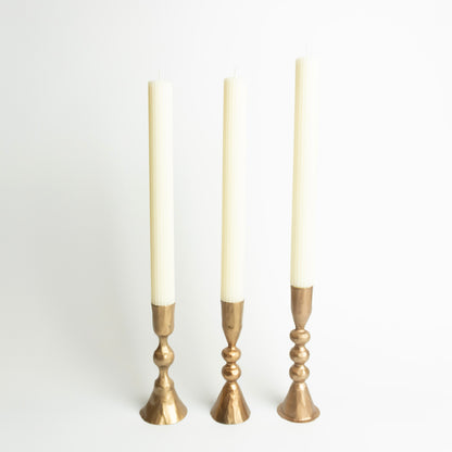 Hand-Forged Cast Iron Taper Holders