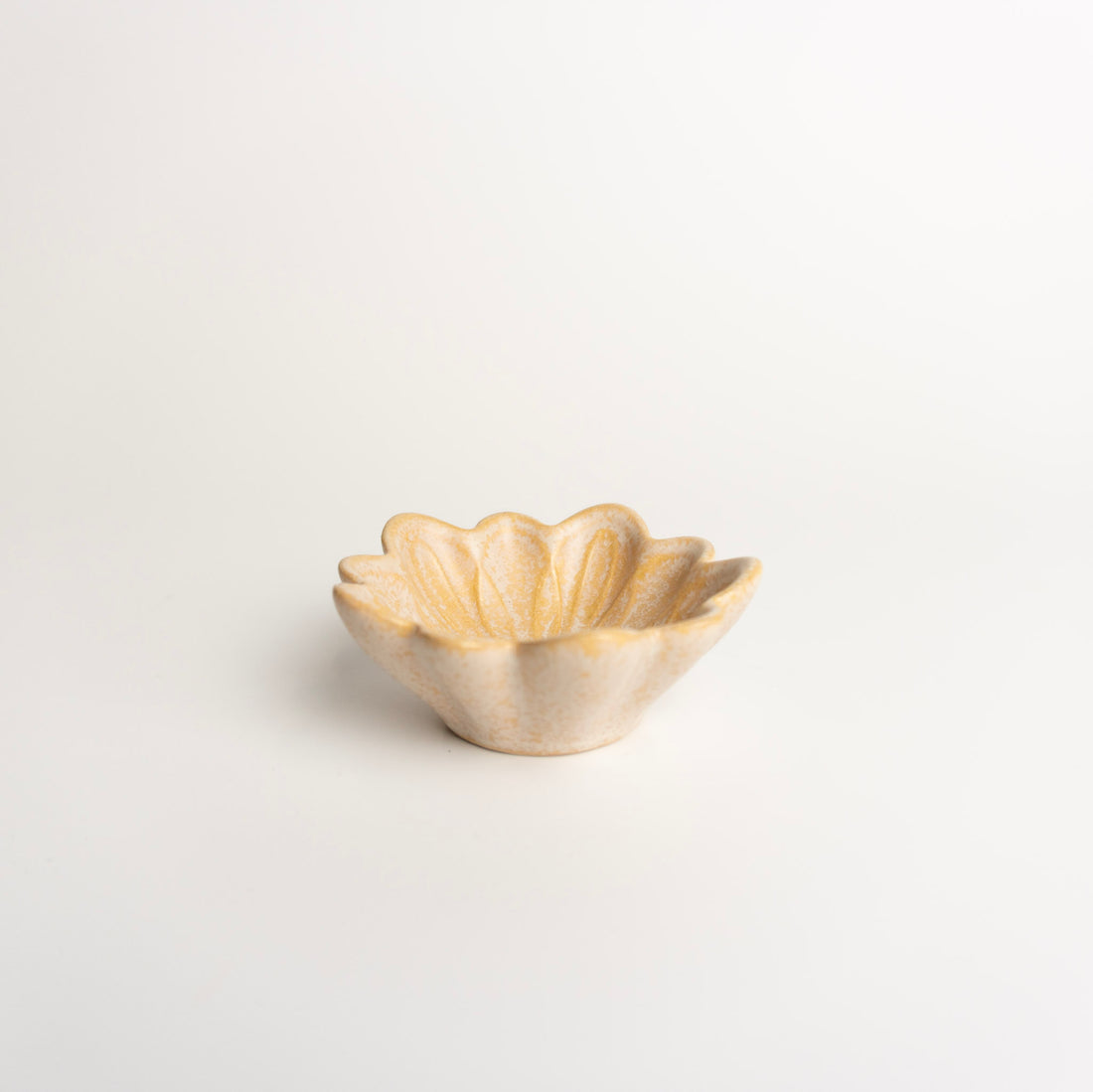 Honey Brown Flower Dish