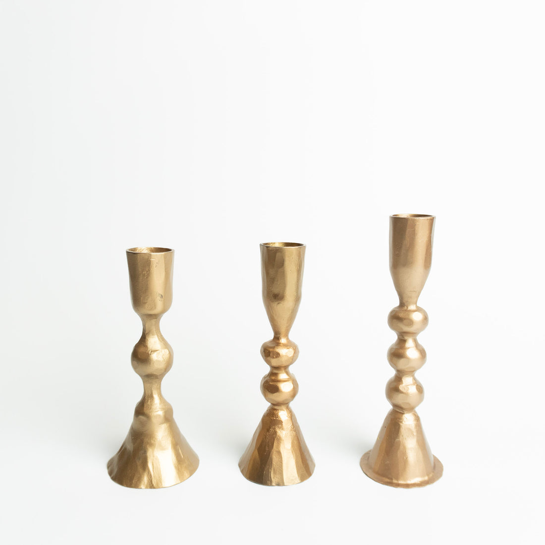 Hand-Forged Cast Iron Taper Holders