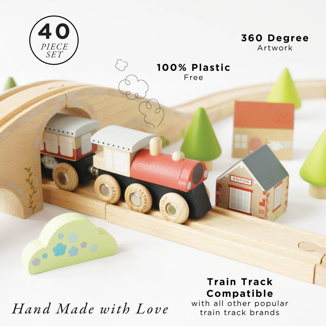 Wooden Train Set