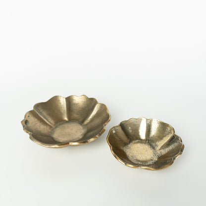 Wavy Rim Gold Bowl