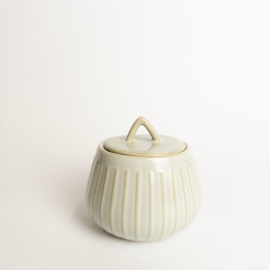 Stripe Jar w/ Lid