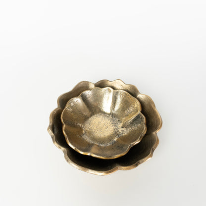 Wavy Rim Gold Bowl