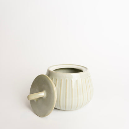 Stripe Jar w/ Lid