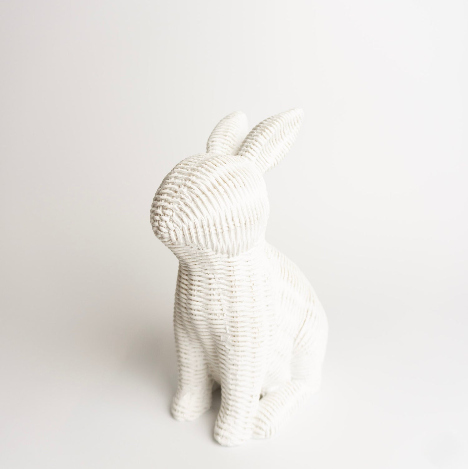 White Rattan Bunny