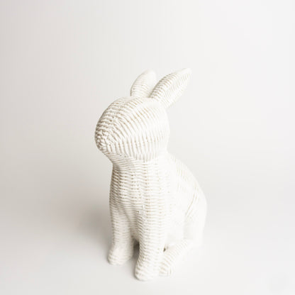 White Rattan Bunny