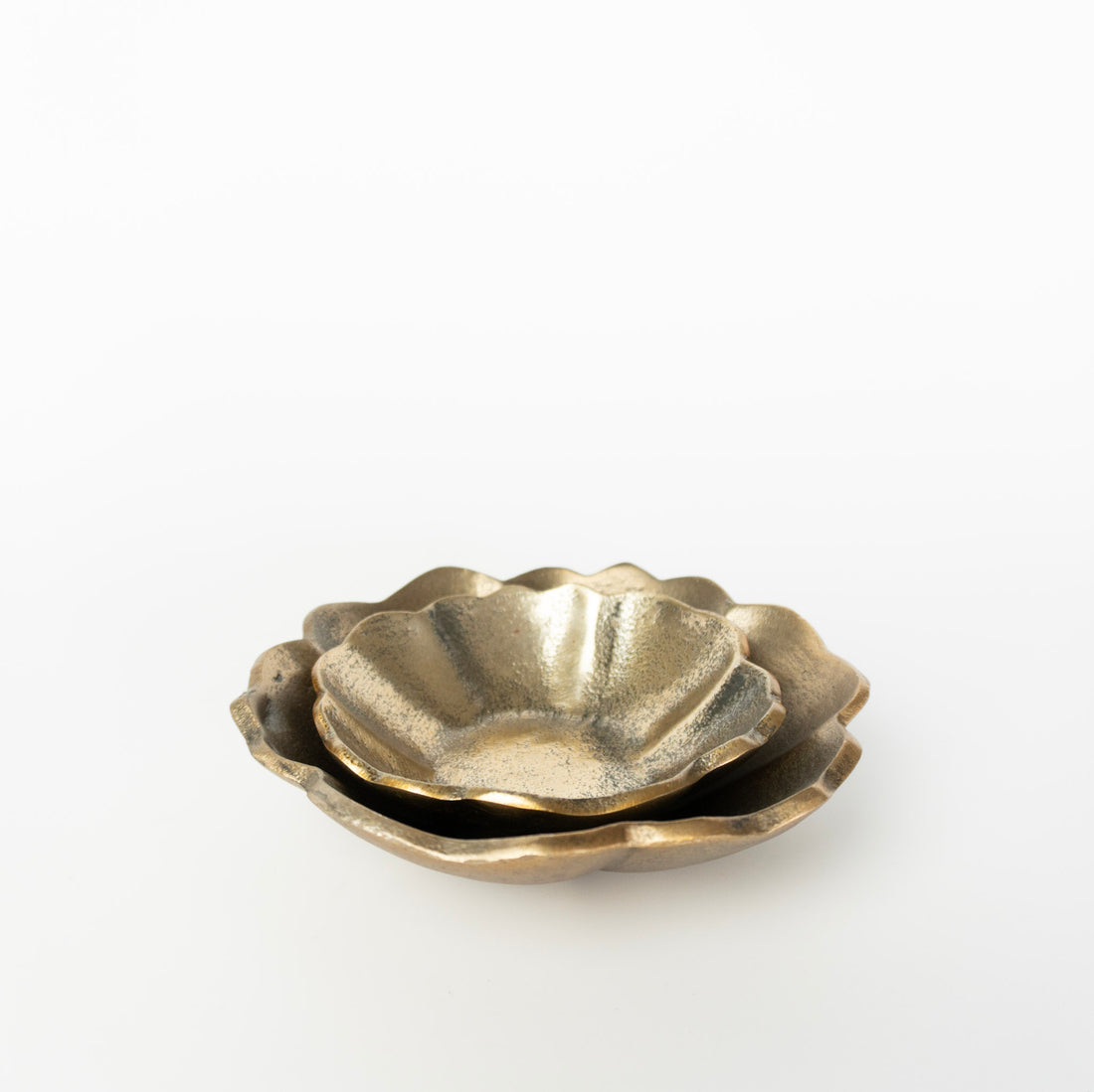 Wavy Rim Gold Bowl