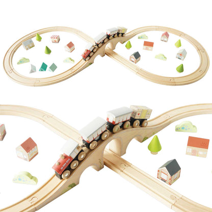 Wooden Train Set