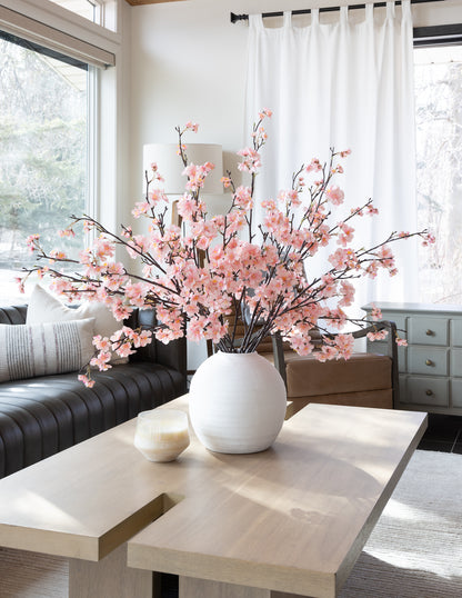 Pink Blossom Stem - 43&quot;