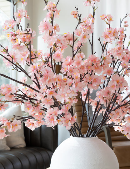 Pink Blossom Stem - 43&quot;