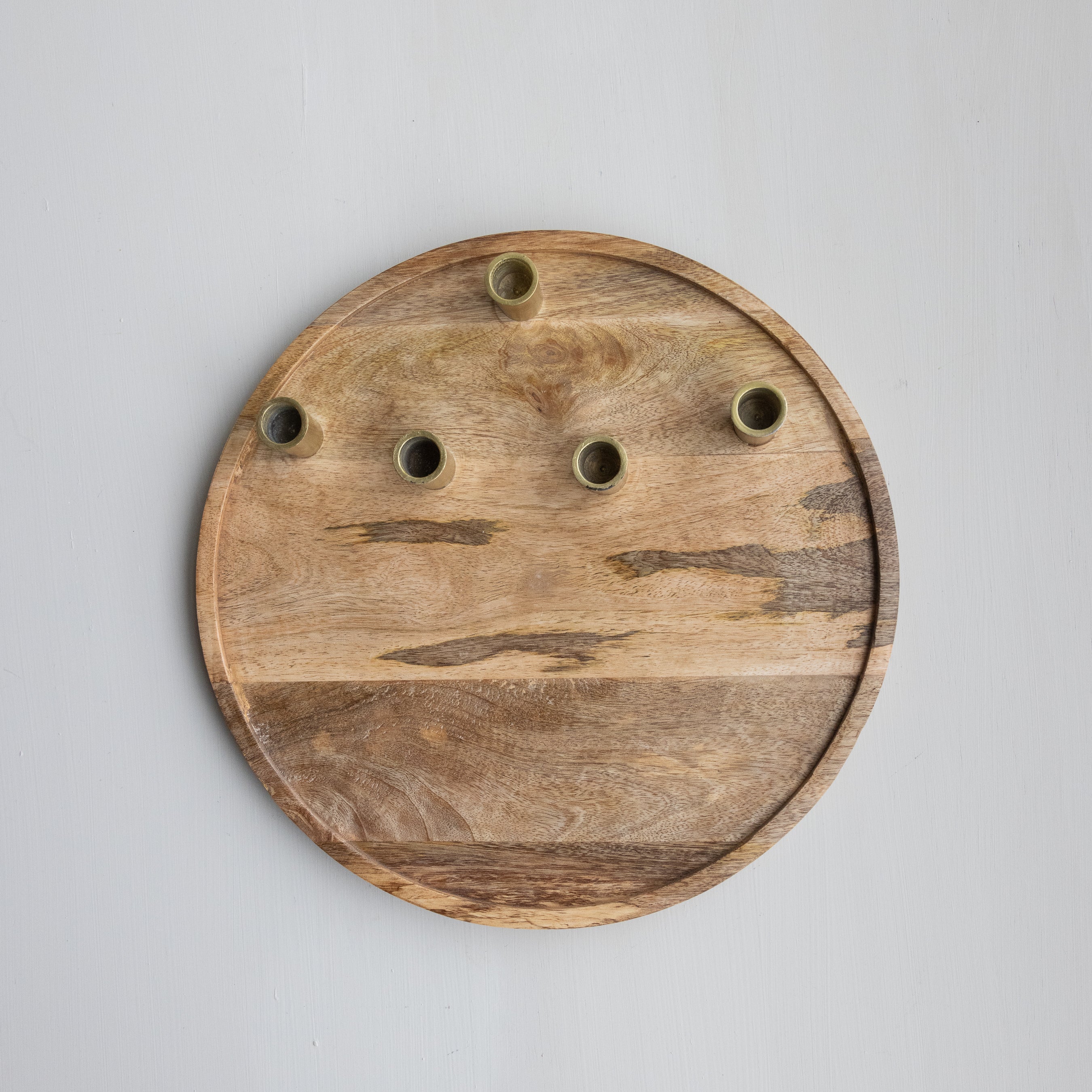 Charcuterie Tray with Candle Holders