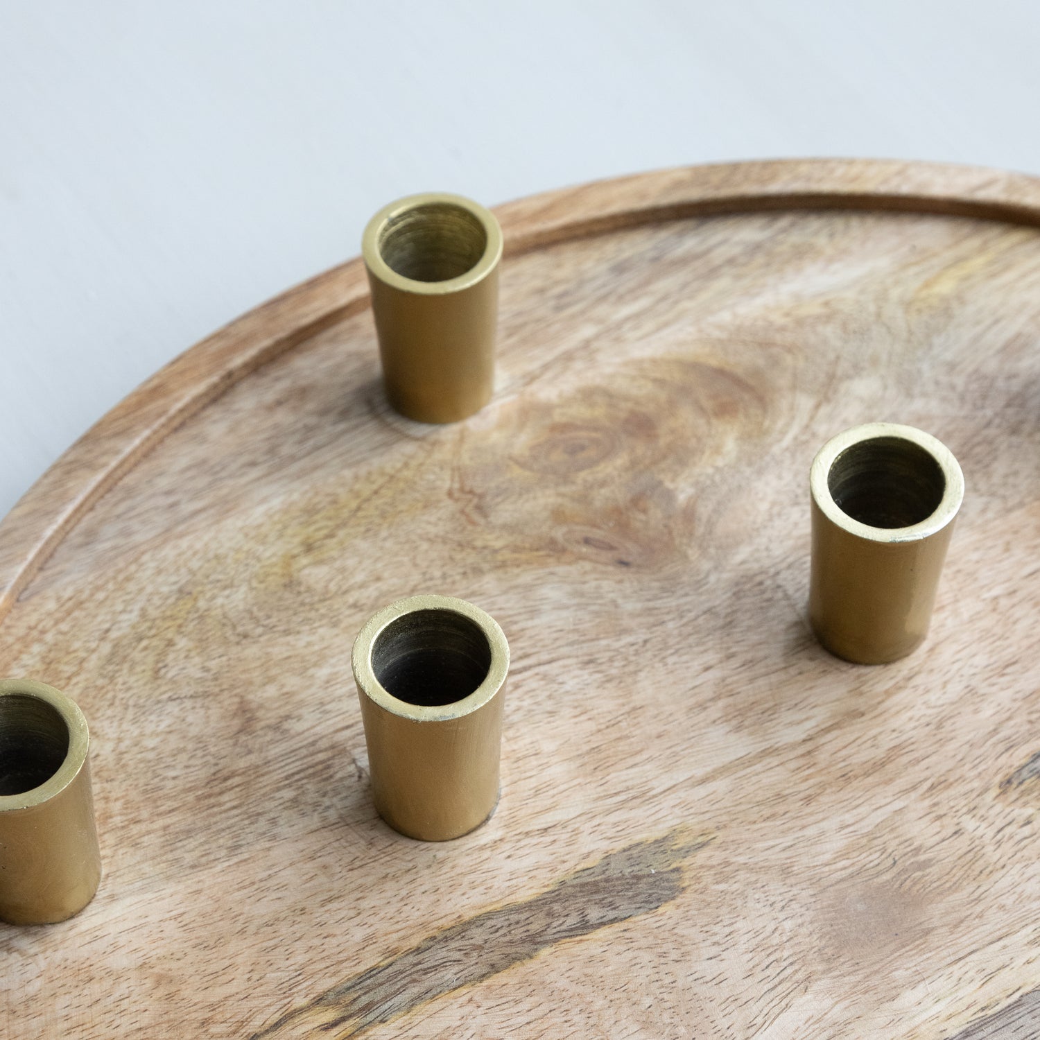 Charcuterie Tray with Candle Holders