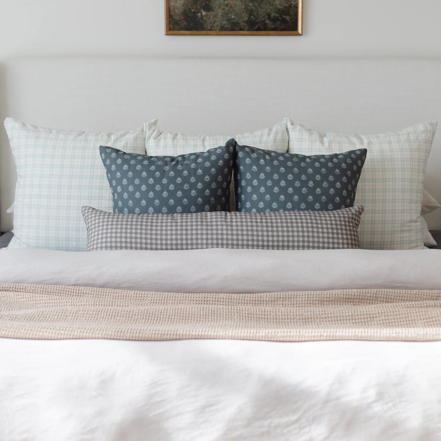 22&quot; Blue Clay Vintage (Pillow Cover)