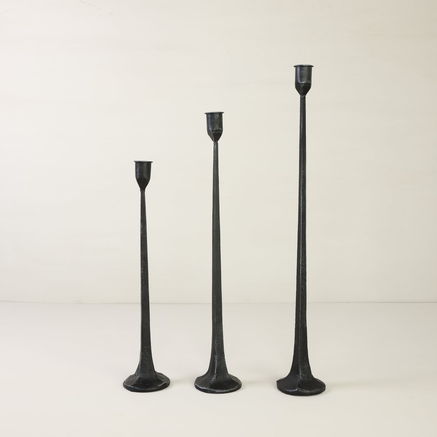 Black Iron Candlesticks