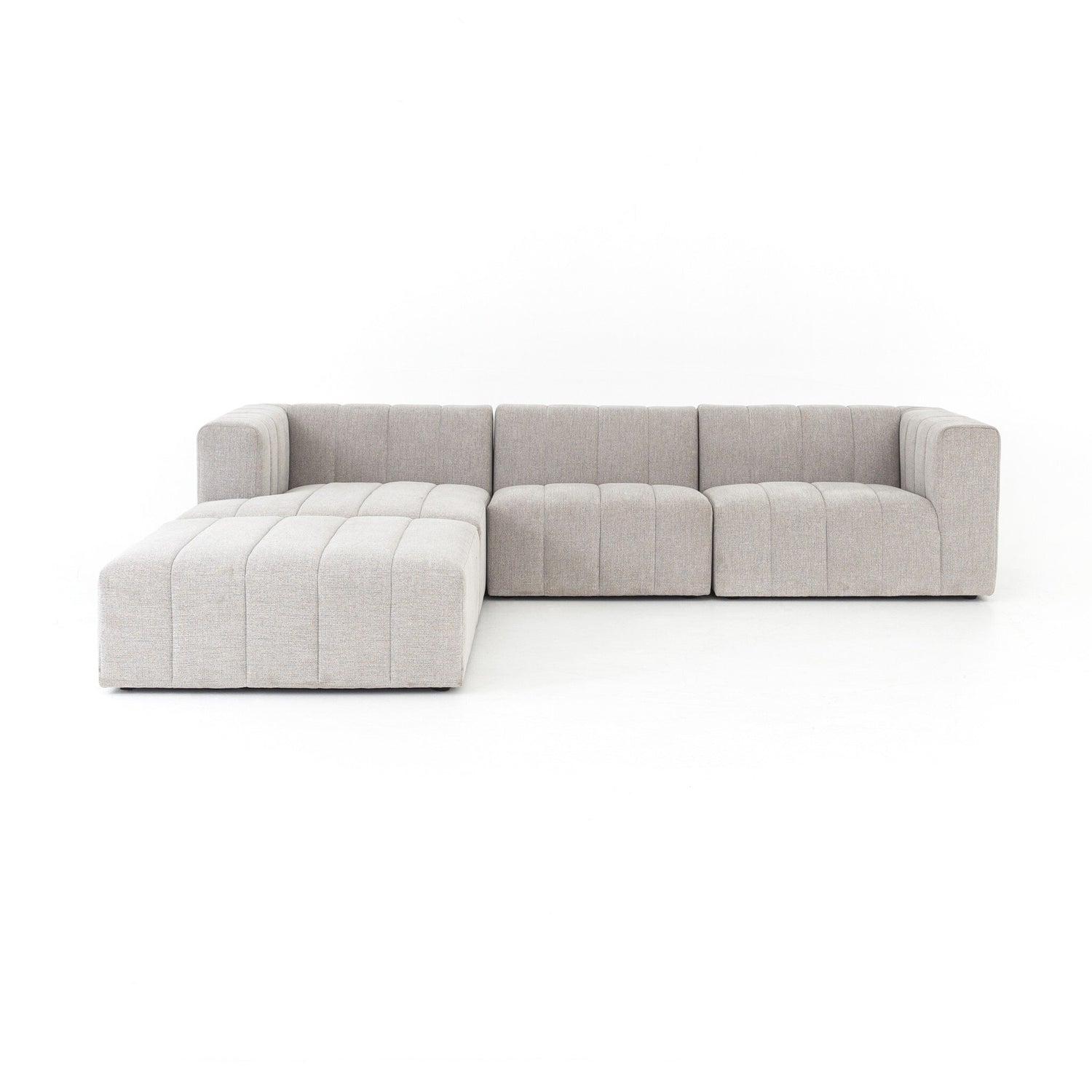 Langham Channeled 3-Piece Sectional - Napa Sandstone