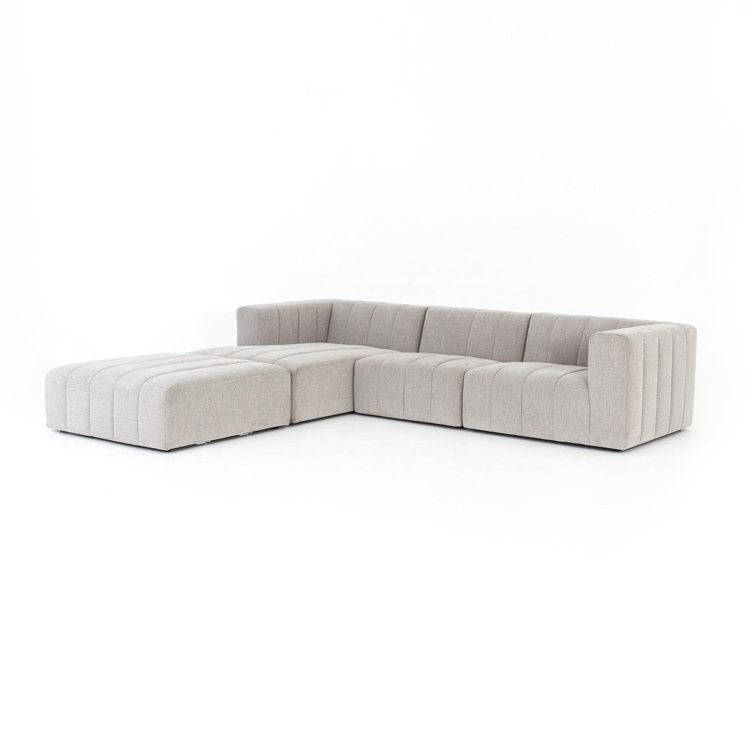 Langham Channeled 3-Piece Sectional - Napa Sandstone