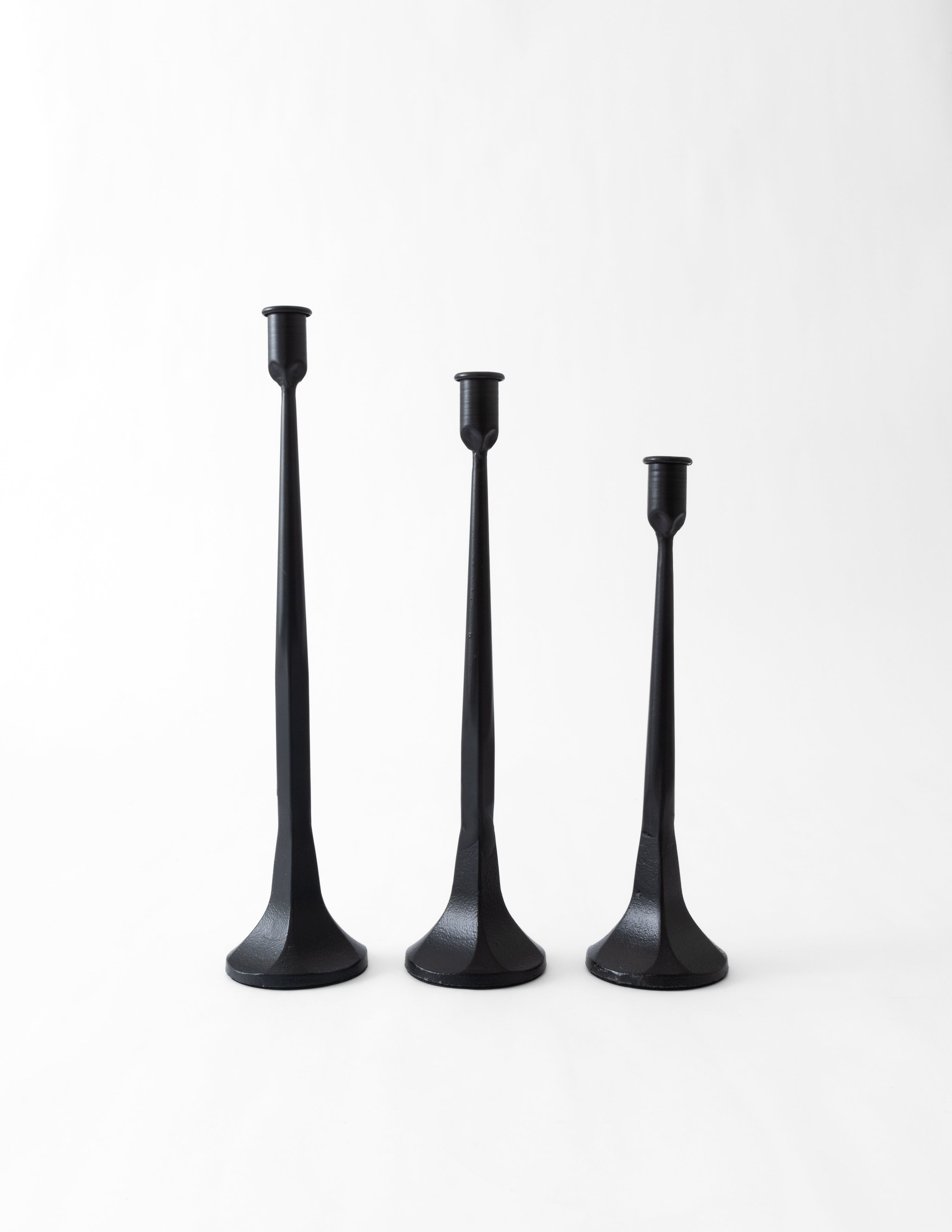 Black Iron Candlesticks