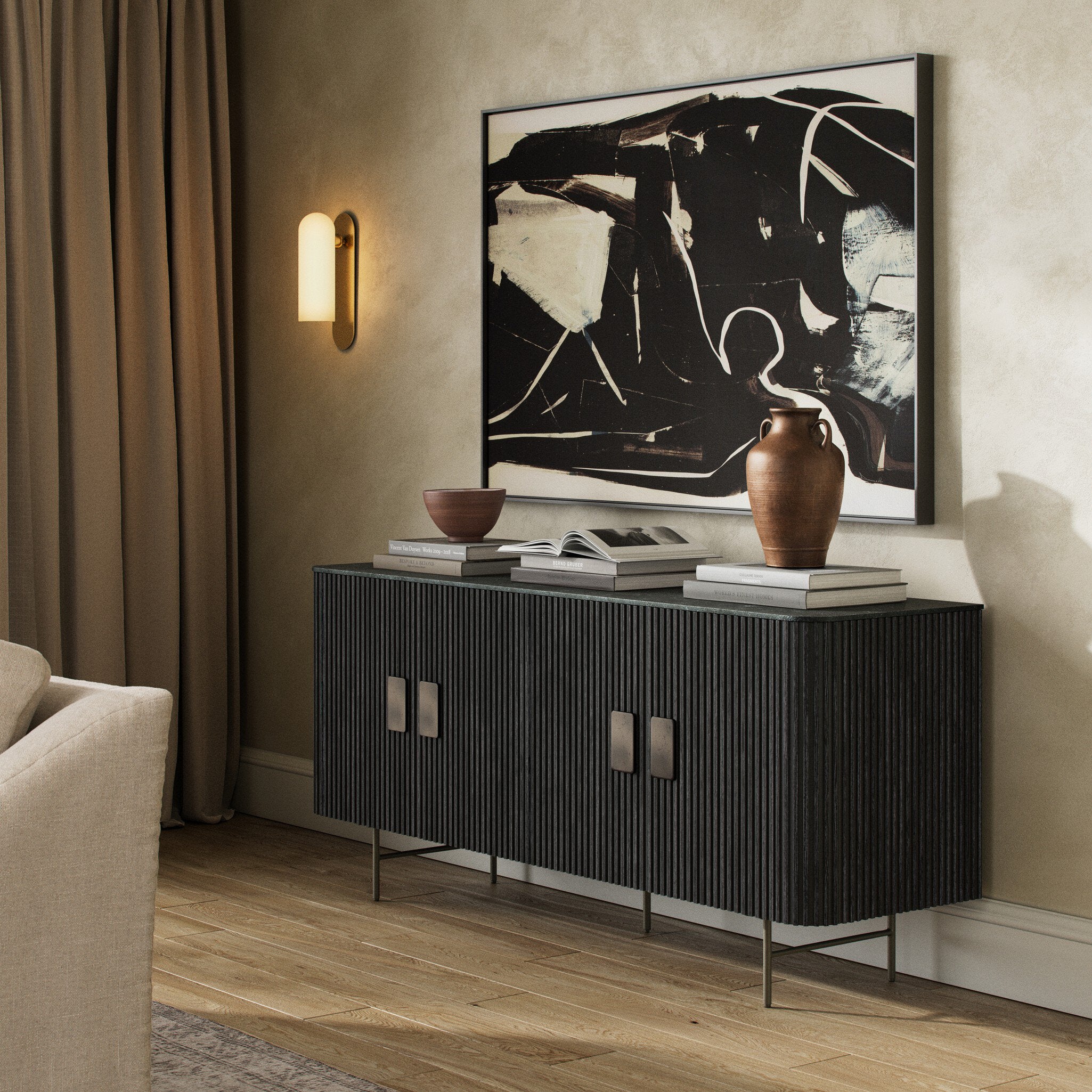 Laverne Sideboard - Brushed Gunmetal