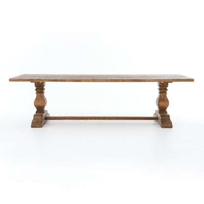 Durham Dining Table - Waxed Bleached Reclaimed Pine