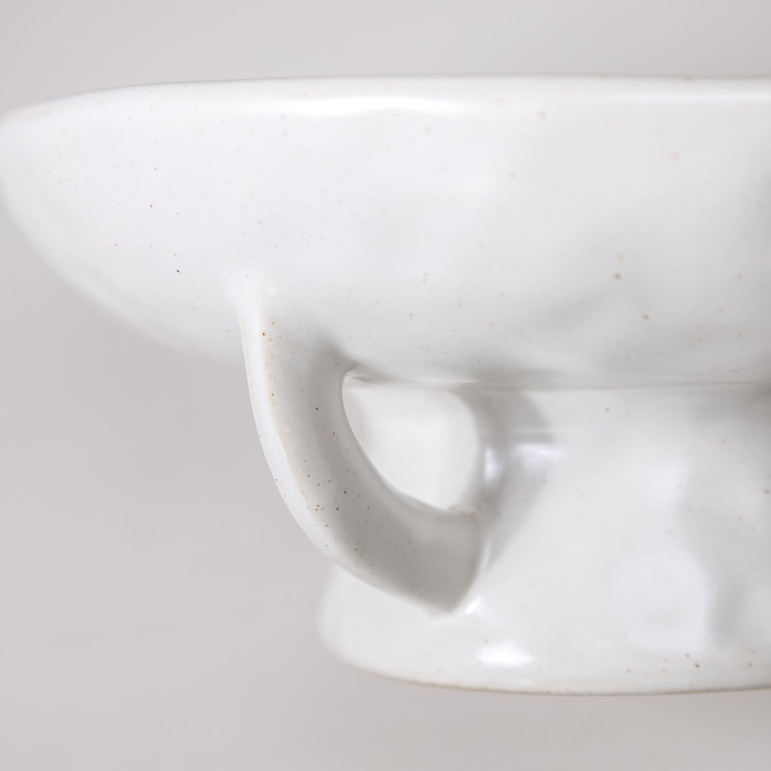 Stoneware Pedestal Bowl