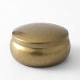 Round Brass Trinket Box