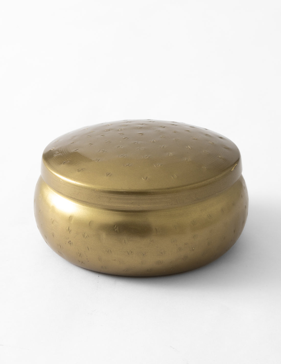 Round Brass Trinket Box