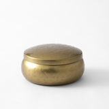 Round Brass Trinket Box