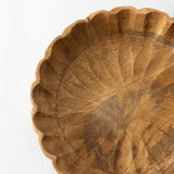 Scalloped Mango Wood Bowl