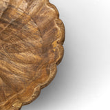 Scalloped Mango Wood Bowl