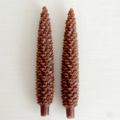 10&quot; Pinecone Taper Candle